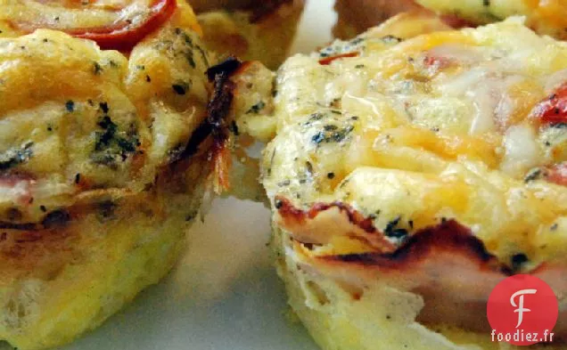 Frittatas aux Œufs aux Deux Fromages - à emporter