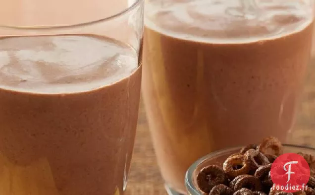 Smoothies au Chocolat et aux Noisettes pour le Petit Déjeuner