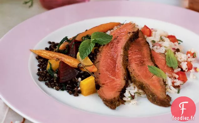 Gigot d'Agneau au Beurre aux Épices indiennes