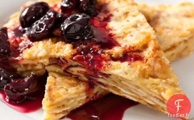 Matzo Brei aux Cerises Grillées