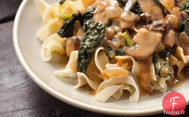 Stroganoff au Chou Frisé et aux Champignons