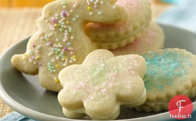 Biscuits Sablés Sandwich Crème Au Citron