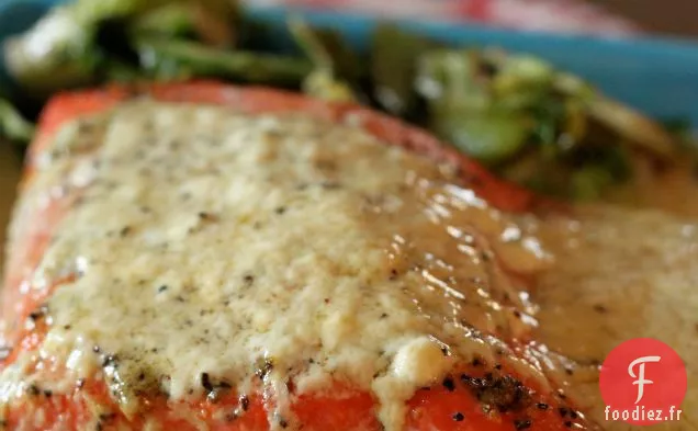 Saumon Rôti À La Crème De Citron Et Panais Fouettés