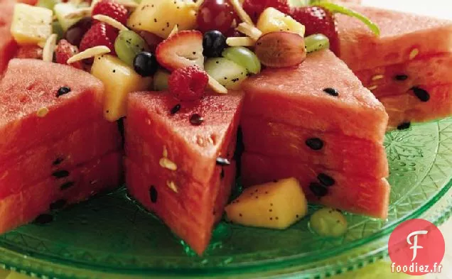 Salade de Fruits au Miel Et au Citron Vert Sans Gluten