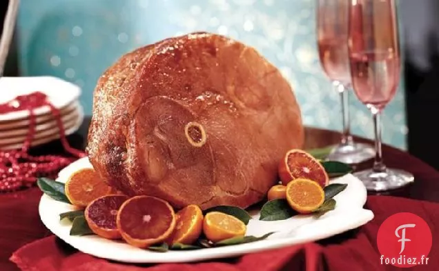 Jambon Cuit au Four avec Glaçage à la Cassonade Balsamique
