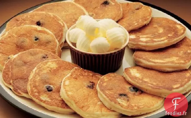 Crêpes aux Myrtilles à la Crème Sure