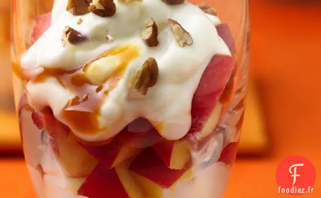 Yaourts aux Pommes Au Caramel Parfaits