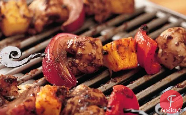 Brochettes de Poulet Jerk Grillé