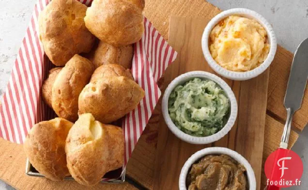 Mini-Popovers au Trio de Beurre Aromatisé