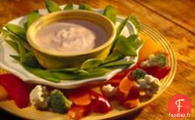 Trempette Acidulée au Yogourt avec des légumes