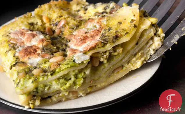 Lasagne au Pesto et aux Pois