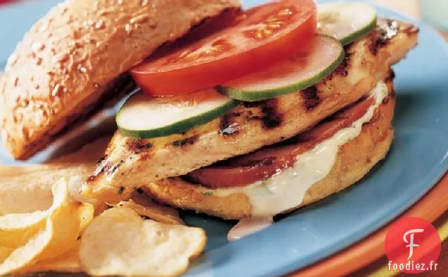 Sandwichs au Filet de Poulet Ranch Grillé