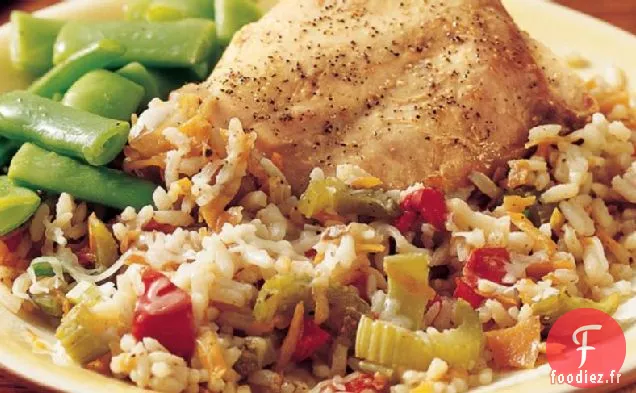 Dîner de Dinde Italienne à la Mijoteuse - Riz