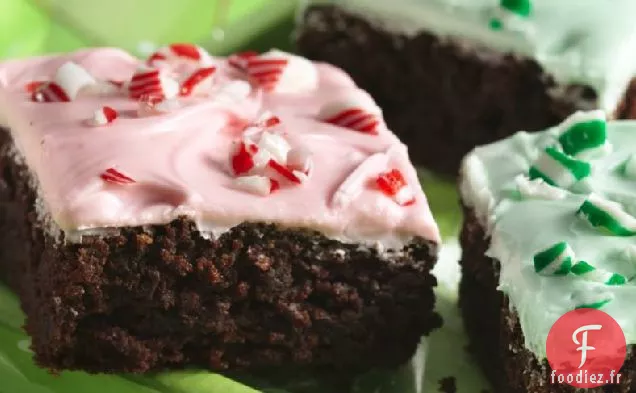 Brownies à la Menthe Poivrée Givrée