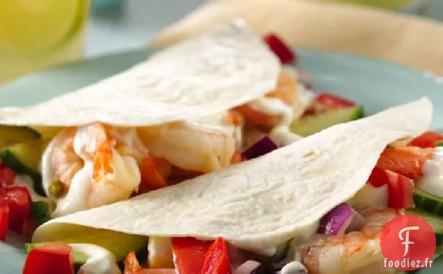 Tacos aux Crevettes aux Agrumes Maigres
