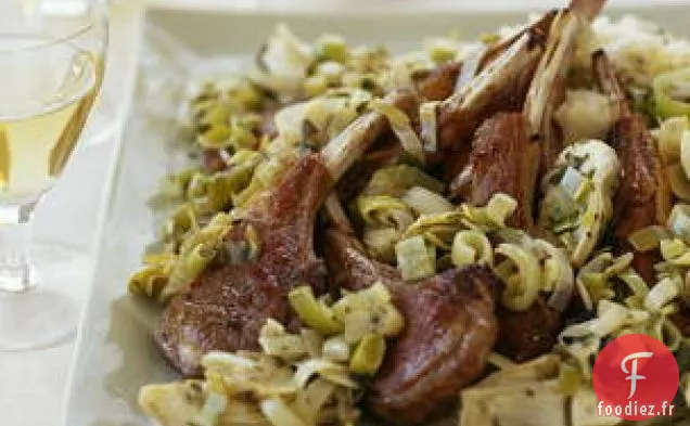 Agneau Aux Poireaux Et Artichauts Et Riz Au Citron