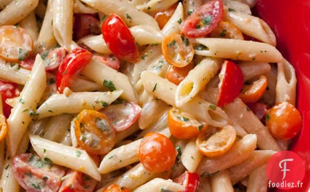 Pâtes à la Sauce Tomate Fraîche Non Cuite