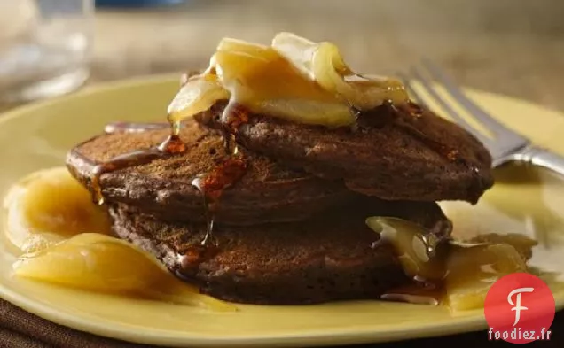 Crêpes au Chocolat Sauce à l'Érable et aux Poires