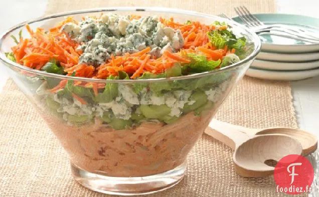 Salade de Poulet Buffalo en Couches