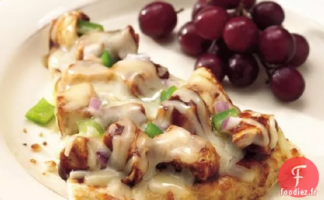 Pizza au Poulet Grillée au Barbecue