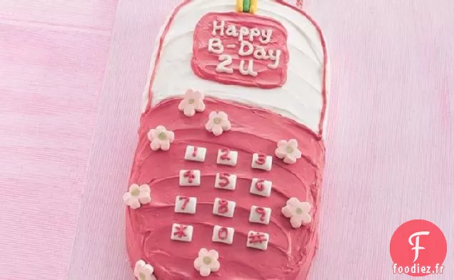 Gâteau de Téléphone Portable Joyeux Anniversaire