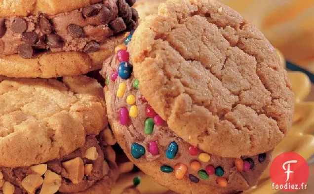 Sandwichs à la Crème Glacée Au Beurre d'Arachide