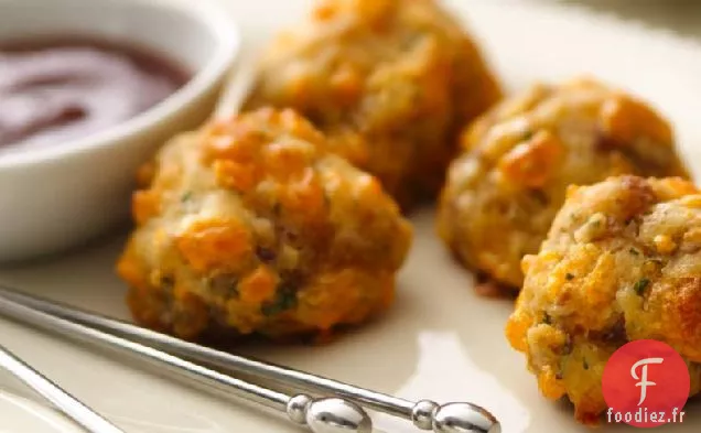 Boulettes de Fromage À la Saucisse Sans Gluten