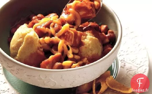 Chili de Poulet sur Muffins de Maïs