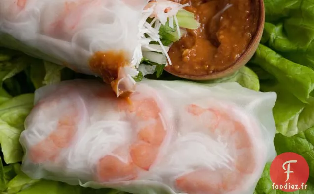 Rouleaux d'Été à la Vietnamienne avec Sauce aux Arachides