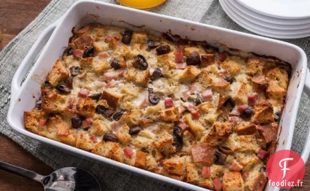 Strates de Jambon, de Fromage et de Champignons