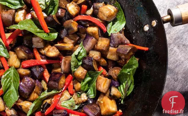 Aubergines au Tamarin Sautées