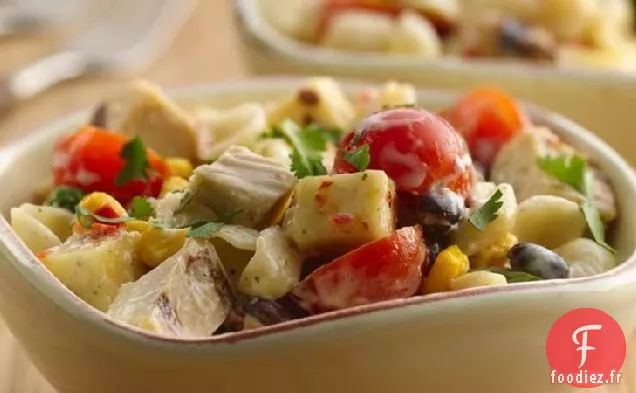 Salade de Pâtes au Poulet Ranch du Sud-Ouest