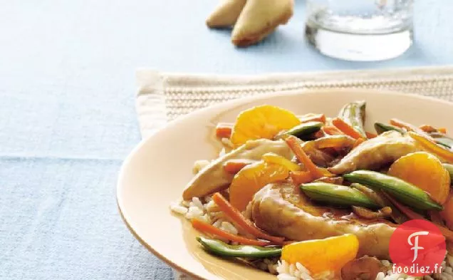 Poulet et Légumes Asiatiques Croquants