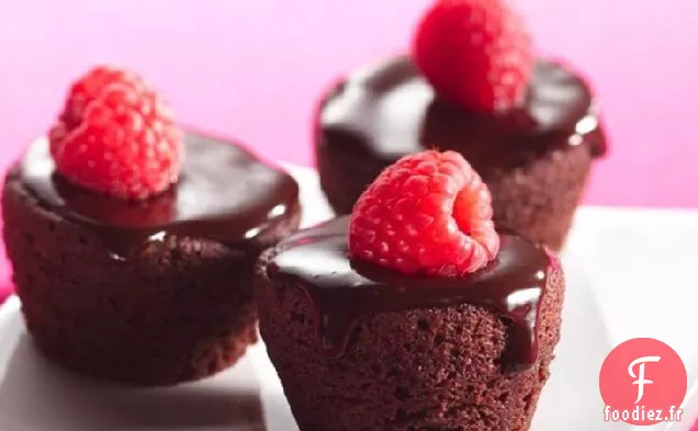 Bouchées de Brownie Garnies de Ganache