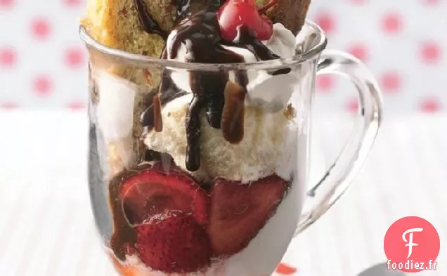 Dessert au Gâteau Fendu à la Banane