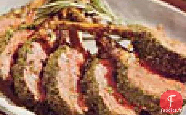Carré d'Agneau au Romarin et au Pesto