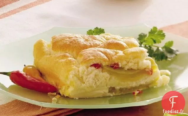 Chiles Rellenos Soufflé aux Oeufs Cuire au Four