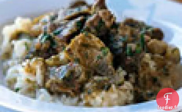 Ragoût d'Agneau aux Poireaux et Petits Artichauts
