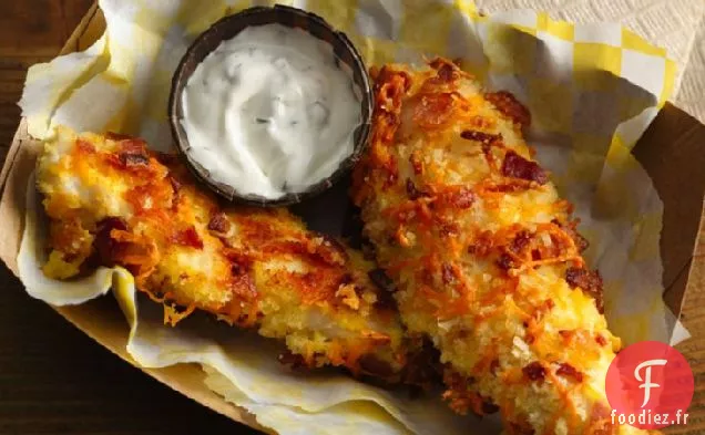 Tenders de Poulet au Bacon au Cheddar