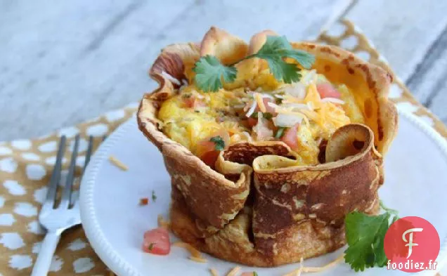 Omelettes De Crêpe À L'Envers