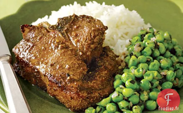 Côtelettes d'Agneau au Riz Basmati