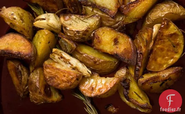 Pommes de Terre Rôties au Romarin et à l'Ail
