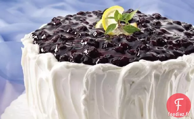 Gâteau aux Myrtilles et au Citron