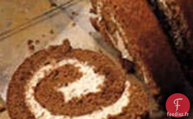 Rouleau de Gâteau au Chocolat et à la Cannelle