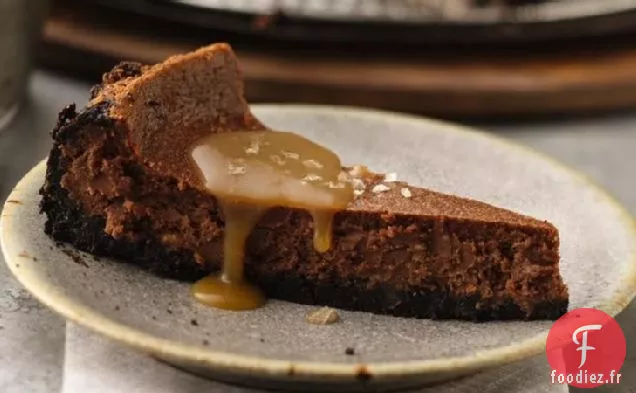 Stout au Caramel Salé et Cheesecake au Chocolat