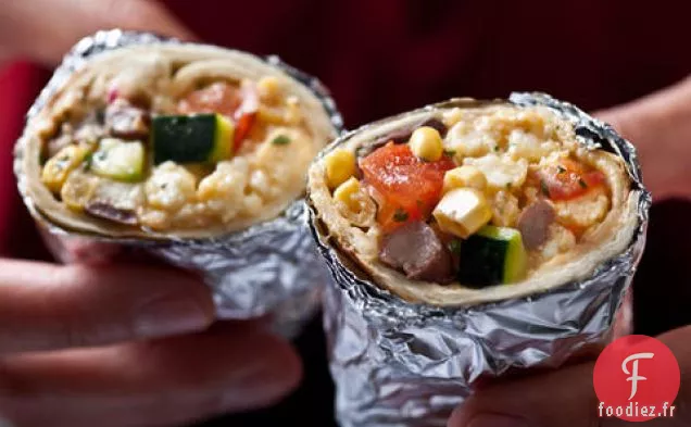 Burritos Végétariens pour le Petit Déjeuner
