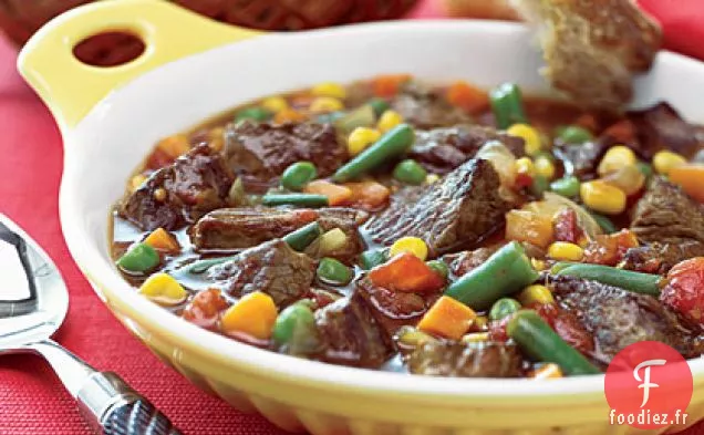 Ragoût d'Agneau aux Légumes Mélangés