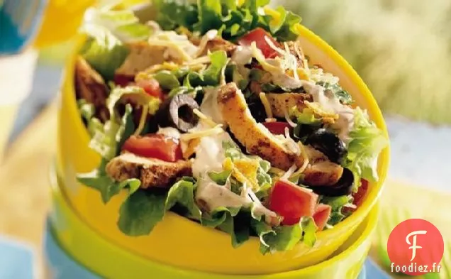 Salade de Tacos au Poulet du Sud-Ouest