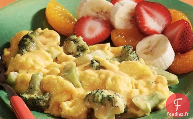 Œufs brouillés au Brocoli et au Fromage