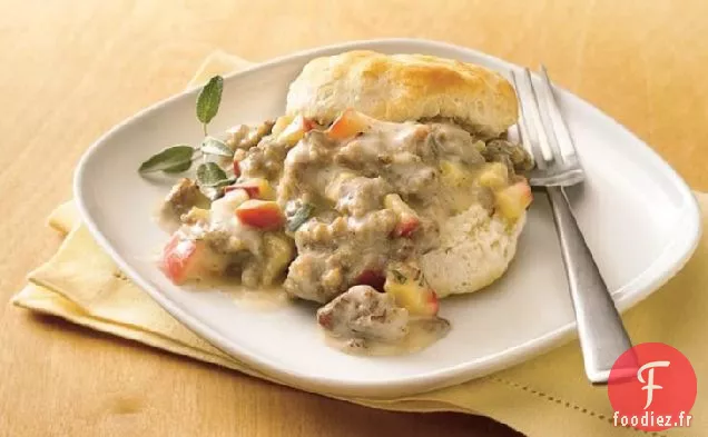 Biscuits à la Sauce Saucisse-Pomme